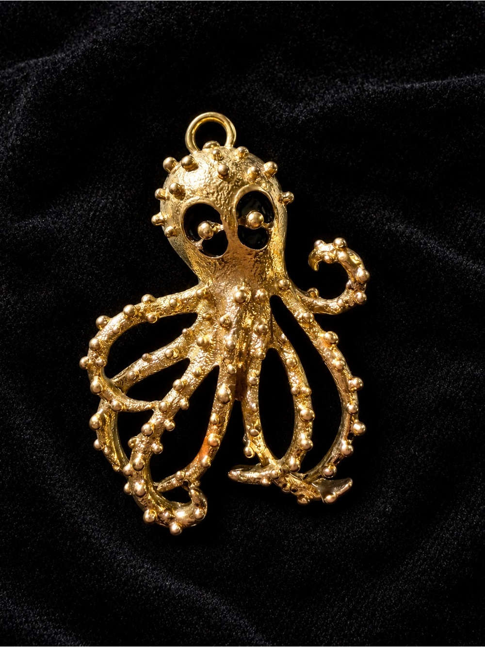 Gold Octopus Pendant
